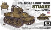 AFV-Club U.S. M3A3 Light Tank Stuart (Stuart V) + Ammo by Mig lijm