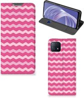 Conception de OPPO de téléphone portable OPPO A73 5G Photo Sleeve Waves Pink