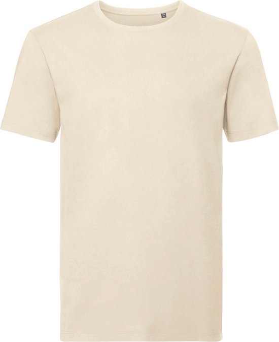 Russell Heren Organisch T-Shirt met korte mouwen (Natuurlijk)