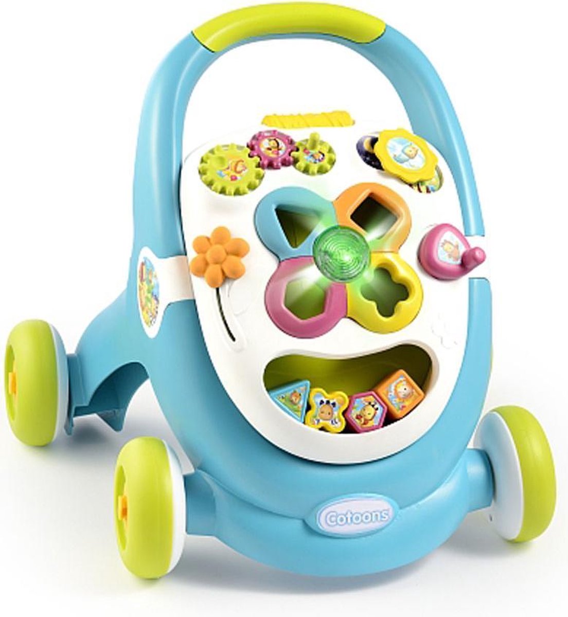 smoby trotteur cotoons walk and play rose