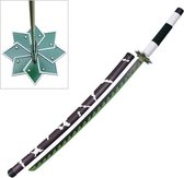 Demon Slayer - Sanemi Shinazugawa Green NichirinDemon Slayer zwaard, Animé zwaard, Cosplay zwaard, Manga, Cosplay (SH657 AM026GS )