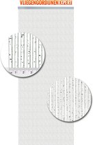 Vliegengordijnenexpert - Vliegengordijn - 92x210 cm - Transparant met Zilvere Glitters