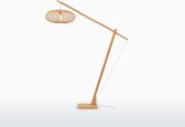 GOOD&MOJO Vloerlamp Cango - Bamboe - 175x60x207cm - Scandinavisch,Bohemian - Staande lamp voor Woonkamer - Slaapkamer