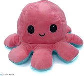 Lilly's & Billy's® Octopus Knuffel omkeerbaar - Mood Knuffel - baby Squishy - leuk cadeau voor de kinderen - roze/blauw