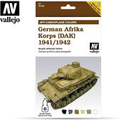 Vallejo 78409 German Afrika Korps (DAK) 1941/1942 - Acryl Set Verf set