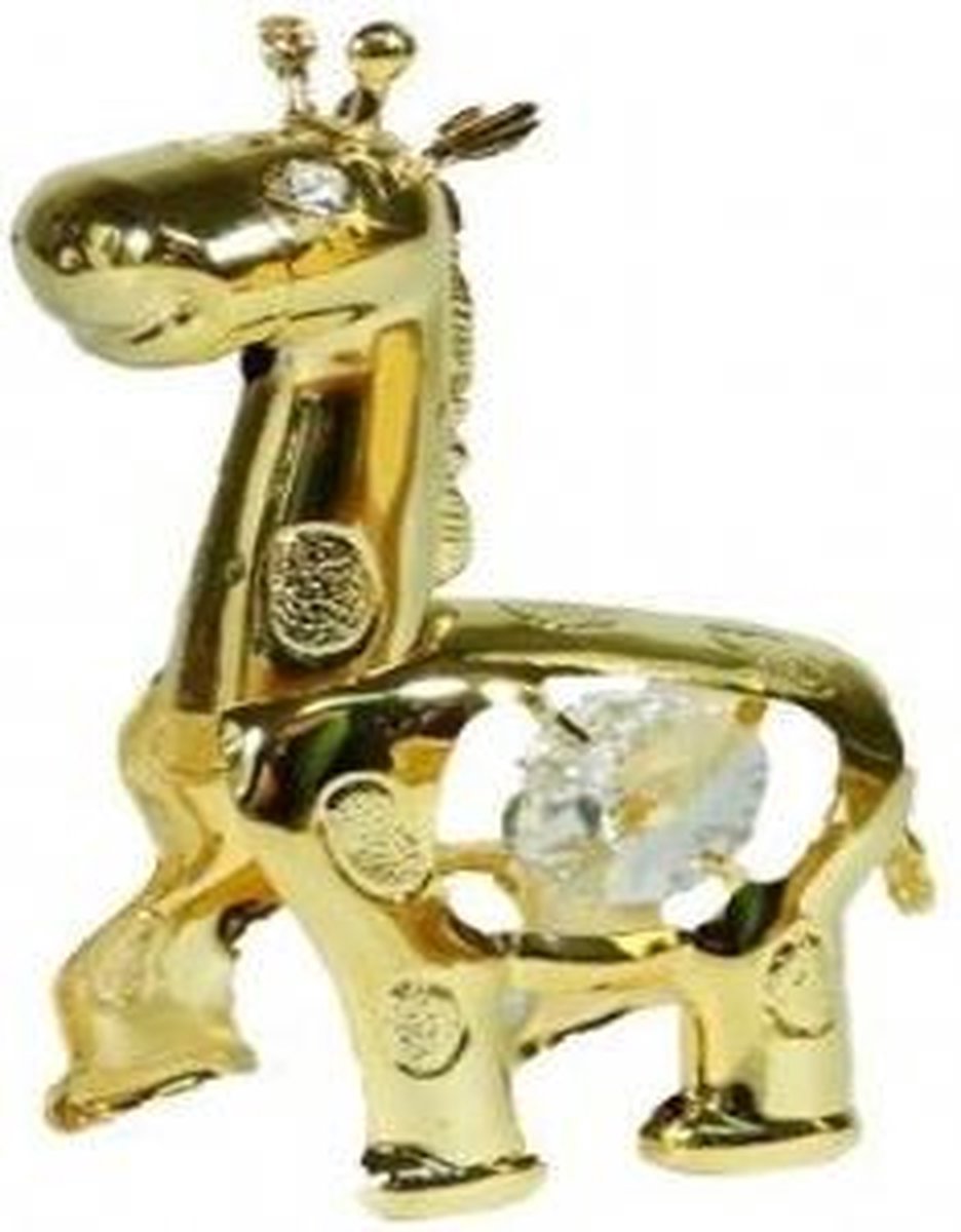 BABYGIRAF 24-karaats verguld en versierd met Swarovski-kristallen