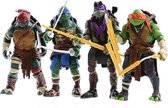 Ninja Turtles Speelgoed -Ninja Actiefiguur - Speelgoed - Figuren Set - Kadoset - Leuke Collectie Actiefiguren - 10/12cm  - 4 Stuks - Groen