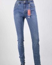 dames Slim Fit Jeans – Blauw maat 42