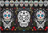 Halloween Decoratie banner “Day of the dead” 60x40 cm