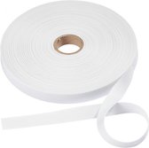 wit band elastiek - 2 cm x 2,5 m - bandelastiek - stevig en soepel