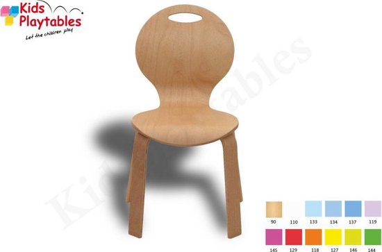 Kinderstoeltje hout naturel gelakt- Kinderzetel - H 31 cm - Stoeltje voor  kinderen -... | bol.com