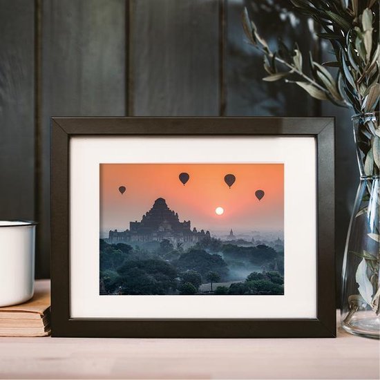 Affiche Montgolfières au dessus de Bagan_Myanmar 13x18 cm