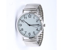 Brigada - heren horloge - stalen zilver kleurige band - quartz uurwerk