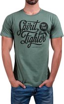 Hayabusa Spirit of the Fighter T Shirt Groen Hayabusa Fightwear Kies uw maat: XL