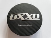 Tip: Set van 4 Originele Oxxo Naafdoppen 60mm XC600X-3D-1-GB-C Carbon zwart - Oxxo velgen - Originele velgen
