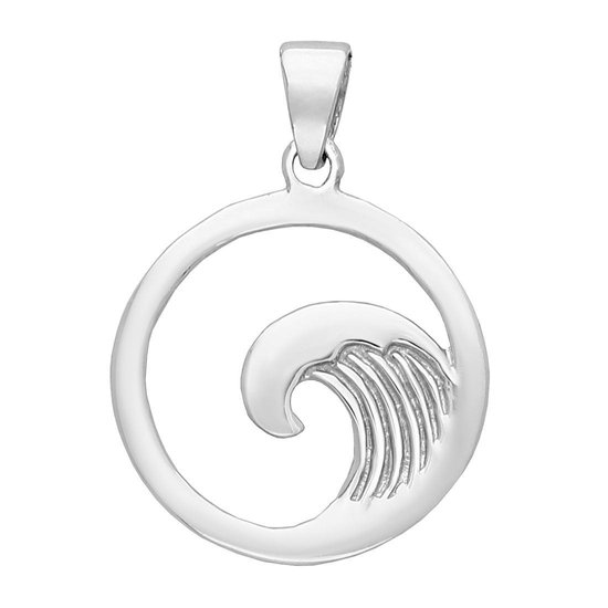 EAR IT UP - Pendentif - Mer - Golf - Wave - Argent sterling 925 - 19 mm - 1 pièce