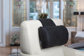 Finlandic Nekkussen F01 donkergrijs- Binnenkussen met traagschuim vulling- Staopstoel - fauteuil- waterafstotend- Kussen relaxstoel- ergonomisch - met contragewicht voor sta op sto