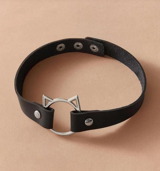 Katten Kawaii Choker | Gothic Leren Band | Kattenliefhebber | PU Leer | Cadeau voor Haar Katten Kawaii Choker | Gothic Leren Band | Kattenliefhebber | PU Leer | Cadeau voor Haar