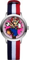 Super Mario - Kinderhorloge - Mario - Horloge - Mario Kart - Mario Speelgoed - 3 strepen