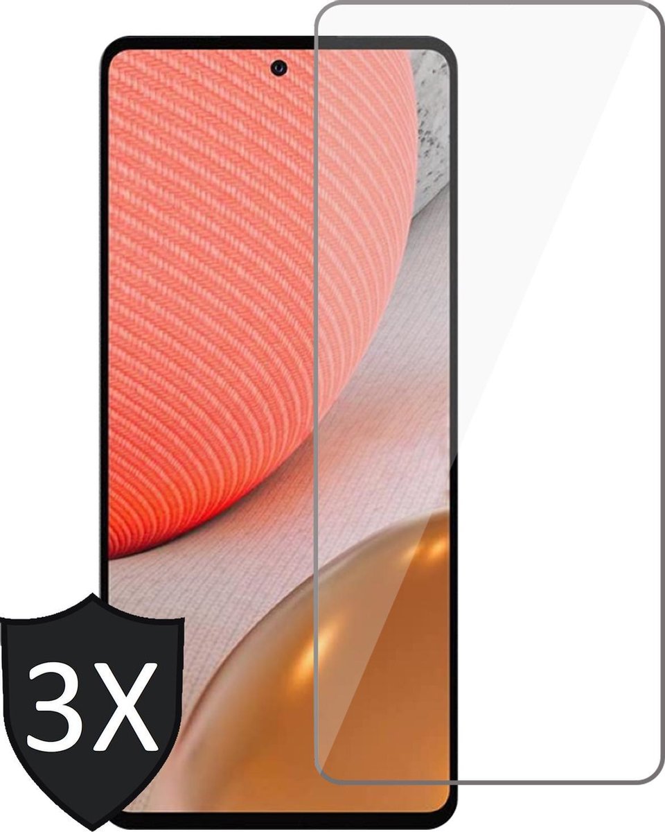 Screenprotector geschikt voor Samsung A72 - 3x Glas Screen Protector