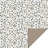 inpakpapier verjaardag small confetti - 30 cm - 2 rollen van 3 meter