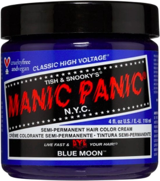Manic Panic Semi permanente haarverf Blue Moon Classic Blauw