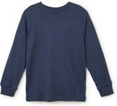 Polo Ralph Lauren Longsleeve in mêlée met logo - Blauw - Maat 146