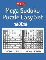 Mega Sudoku Puzzle Easy Set 16x16: Mega Sudoku with Hard Puzzles Book (Vol-01) - Sudoku Large Print Puzzle Books for Adults