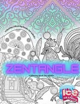 ZENTANGLE coloring book for adults: Coloring books for adults relaxation