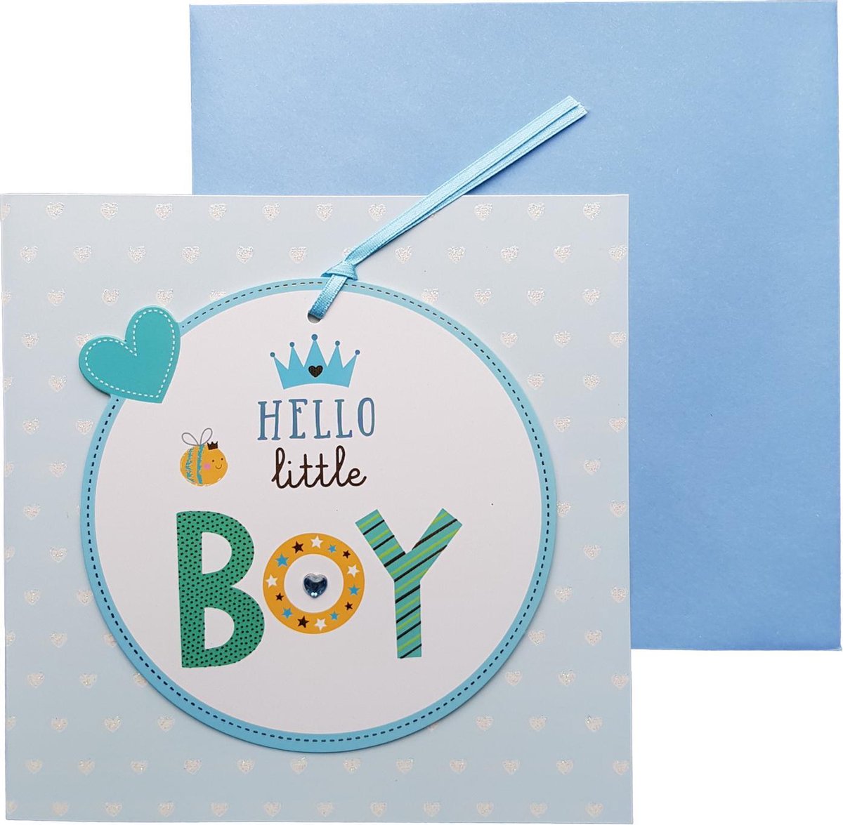Wenskaart Geboorte Hello little boy