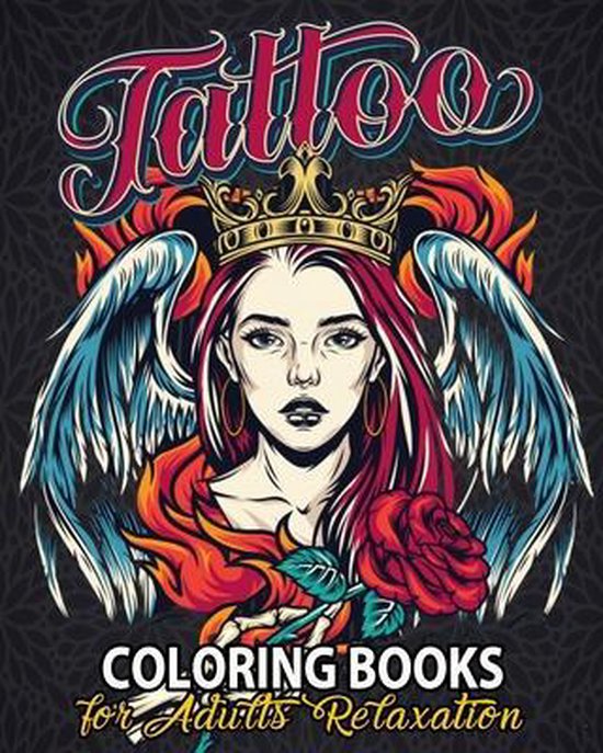 Tattoo Coloring Books for Adults Relaxation, Tattoo Coloring ...