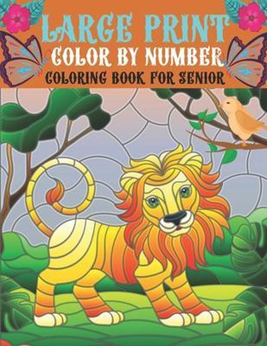 Large Print Color By Number Coloring Book For Senior, Wiley Smith