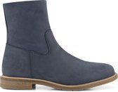Travelin' Lessay Nubuck - Leren dames enkellaars - Blauw leer - Maat 41