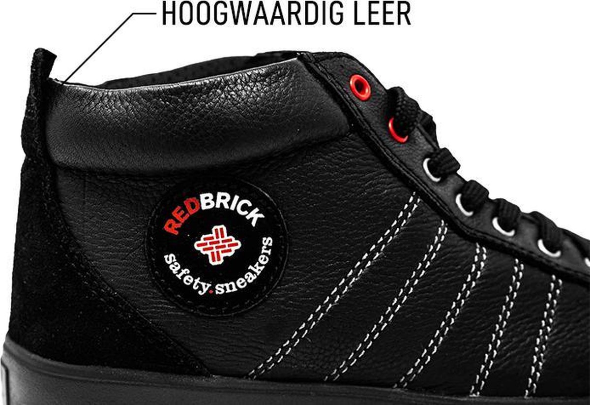RedBrick Onyx Werkschoenen - Hoog model - S3 - Maat 46 - Zwart | bol.com