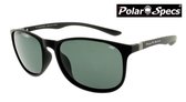 Polar Specs® Polariserende Zonnebril Continental PS9091 – Mat Black – Polarized Green – Small/Medium