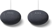 Bol.com Google Nest Mini - Smart Speaker / Zwart / Nederlandstalig - 2-pack aanbieding