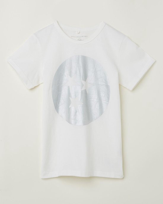 Stella McCartney Kids T-shirt met frontprint - Wit - Maat 140