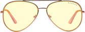 GUNNAR Gaming- en Computerbril - Maverick, Rose Gold, Amber Tint - Blauw Licht Bril, Beeldschermbril, Blue Light Glasses, Leesbril, UV Filter