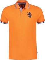 Polo - Hup Holland Hup - Korte Mouw - Heren - Formule 1 - EK / WK - Koningsdag - Oranje - Maat XL