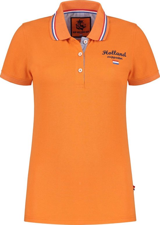 Polo - Hup Holland Hup - Korte mouw - Dames - Formule 1 - EK / WK - Oranje - Maat M