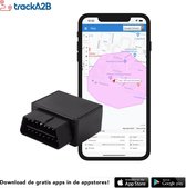 TrackA2B GPS Tracker - GPS Auto - OBD2 - Plug & Play - Auto Beveiliging - Voor Web & iOS & Android - Professionele Ritregistratie (privé / zakelijk)  - Auto Volgsysteem