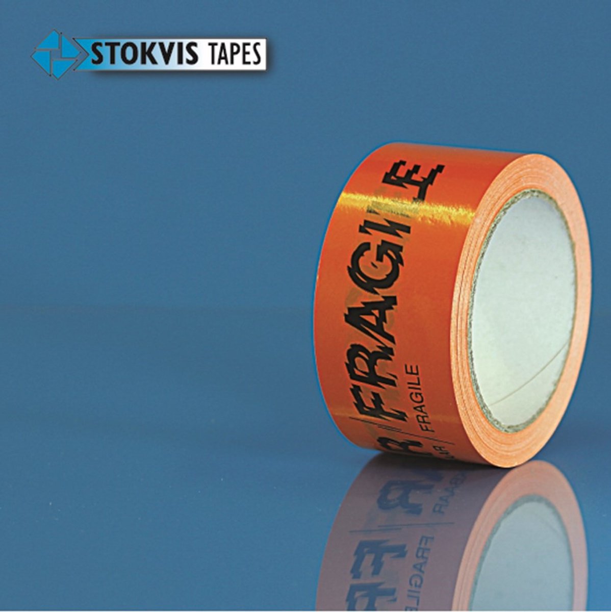Stokvis Verpakkingstape 010100 50mm x 66M Pvc Oranje