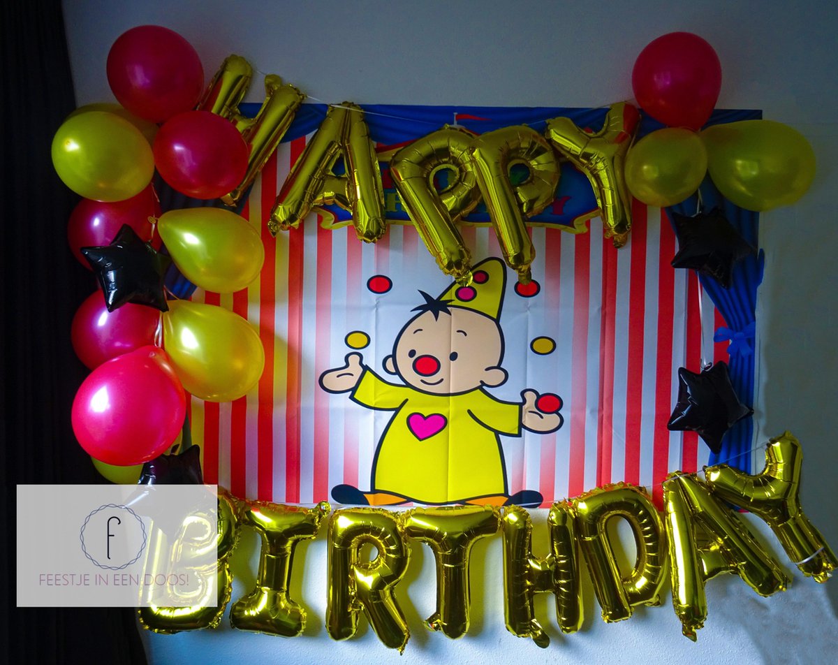 Bumba party - decoratie thema - kinderfeestje kinderen - bumabalu - rood geel -... | bol.com