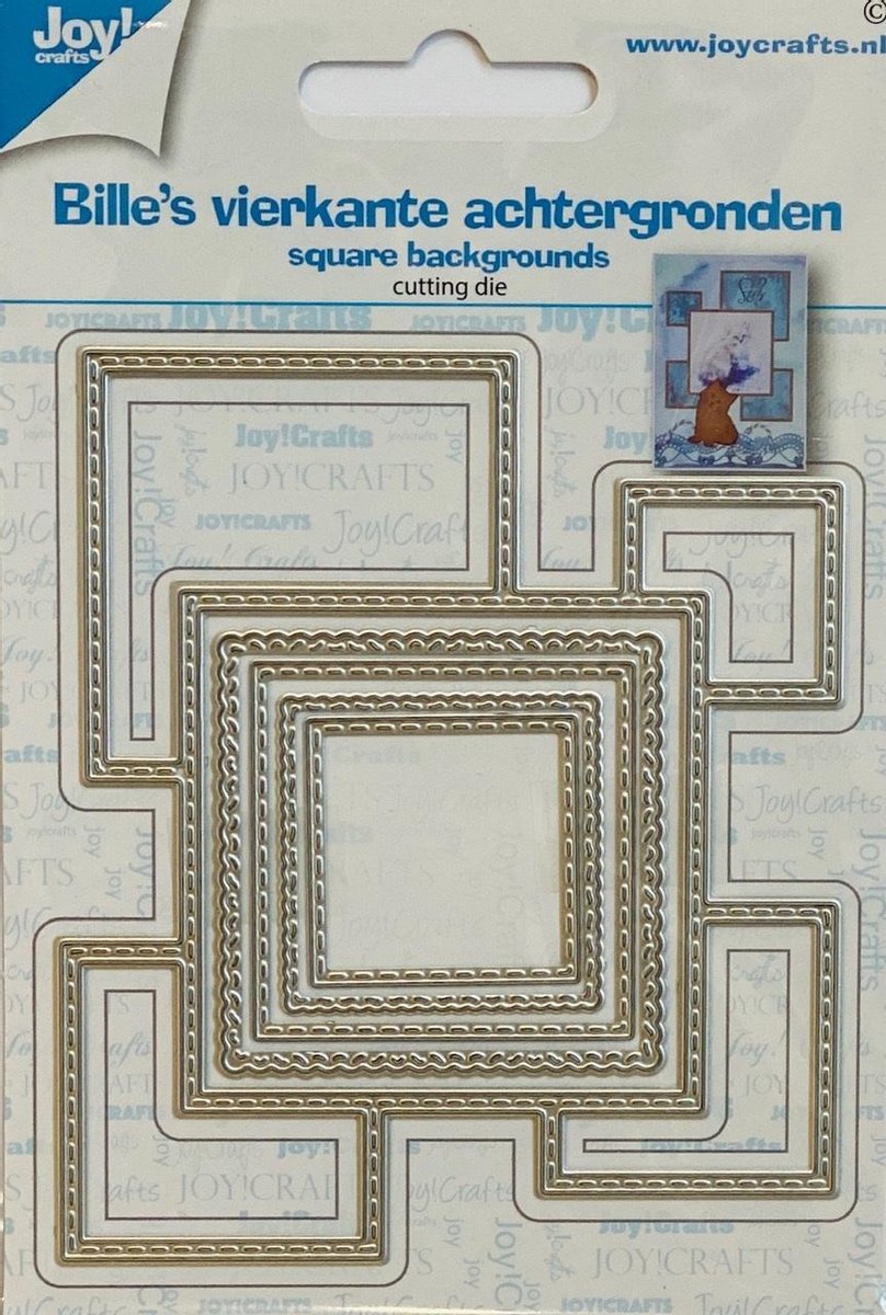 Joy!Crafts Stencil - Stansmal Billie's vierkante achtergronden