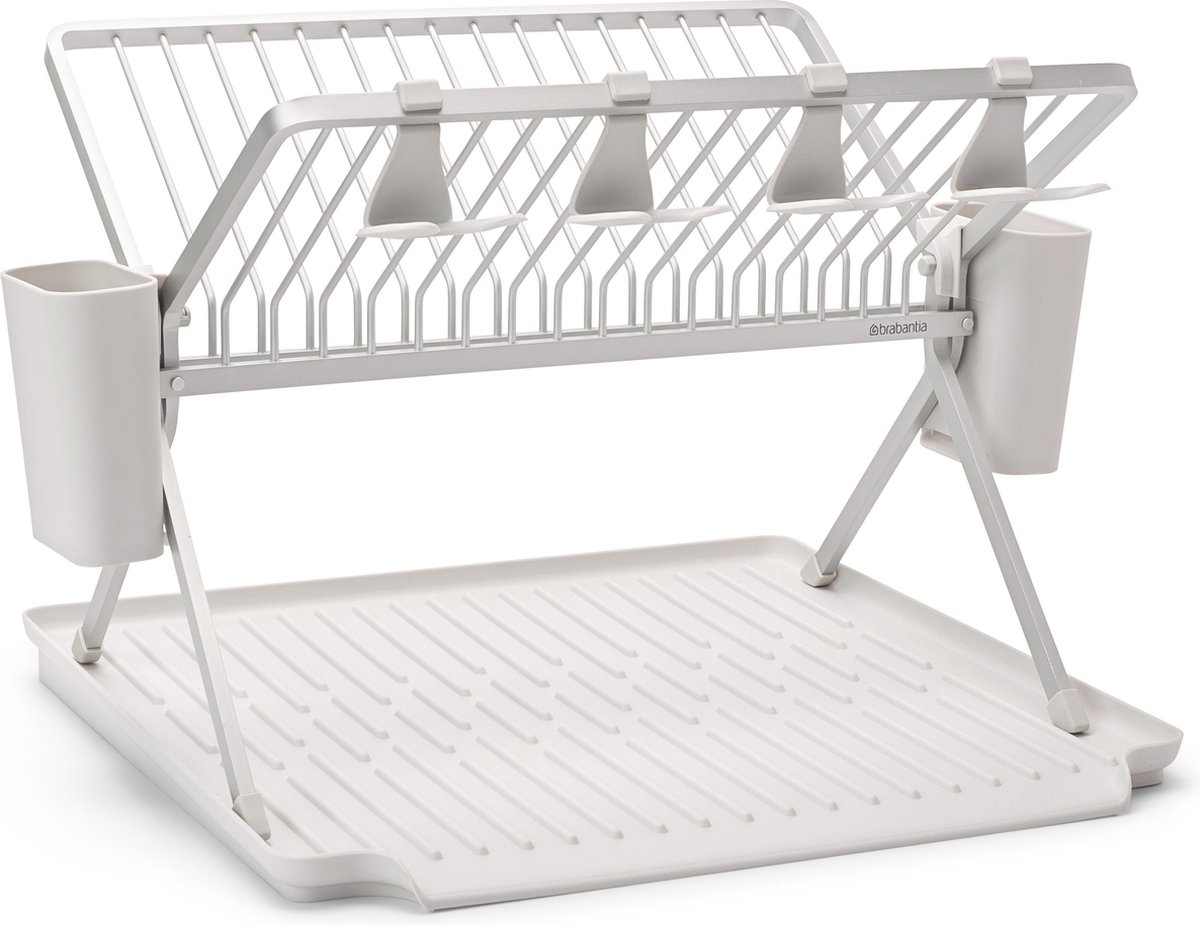 Goedkoopste Brabantia SinkSide Afdruiprek - Inklapbaar - met Bestekhouder - Light Grey