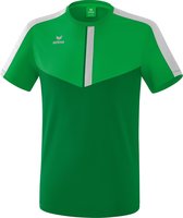 Erima Squad T-Shirt Enfant Fougère Vert-Emeraude- Grijs Argent Taille 140