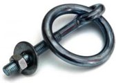 Dumilex aanlegring met moer M10X100 RVS 10 ST