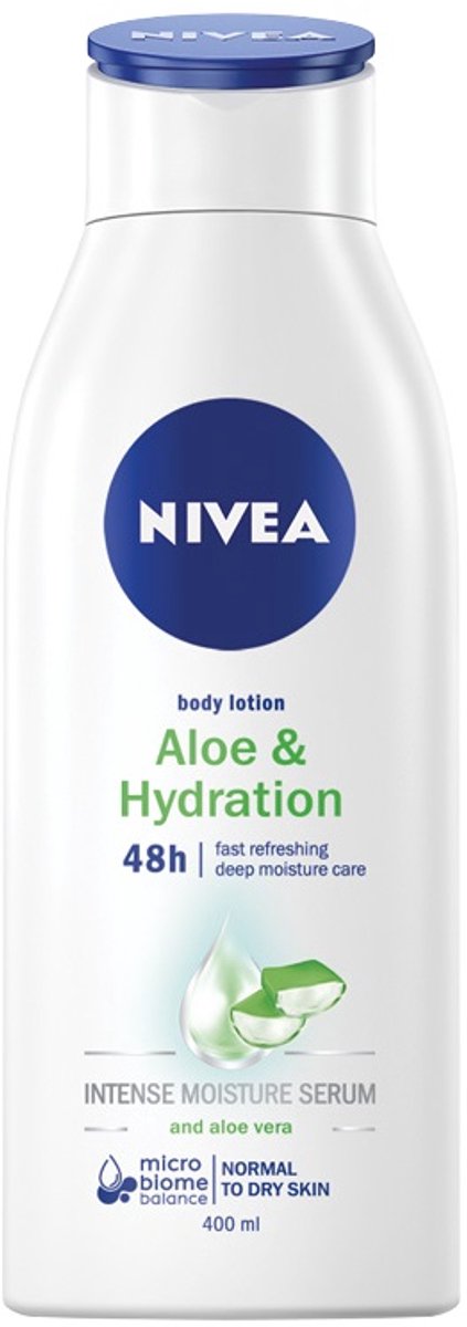 NIVEA Serie - Aloë & Hydratatie Lichaamsbalsem - 400ml - Voor Normale en Droge Huid - Dermatologisch Getest