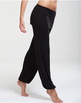 Temps Danse Baby Bamboo Skirt Pants -  Black -  XL - Dames - Yoga broek - Dans - Broek met een rokje - Viscose Bamboe