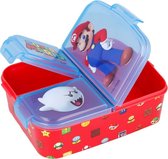 Mario  - 3 compartiment brooddoos (18 cm X 13 cm X 6 cm)